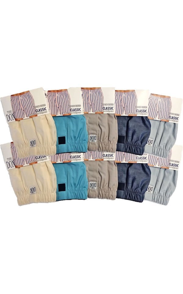 The DON Poplin Erkek Boxer 10'lu Paket 10P7 (XL)