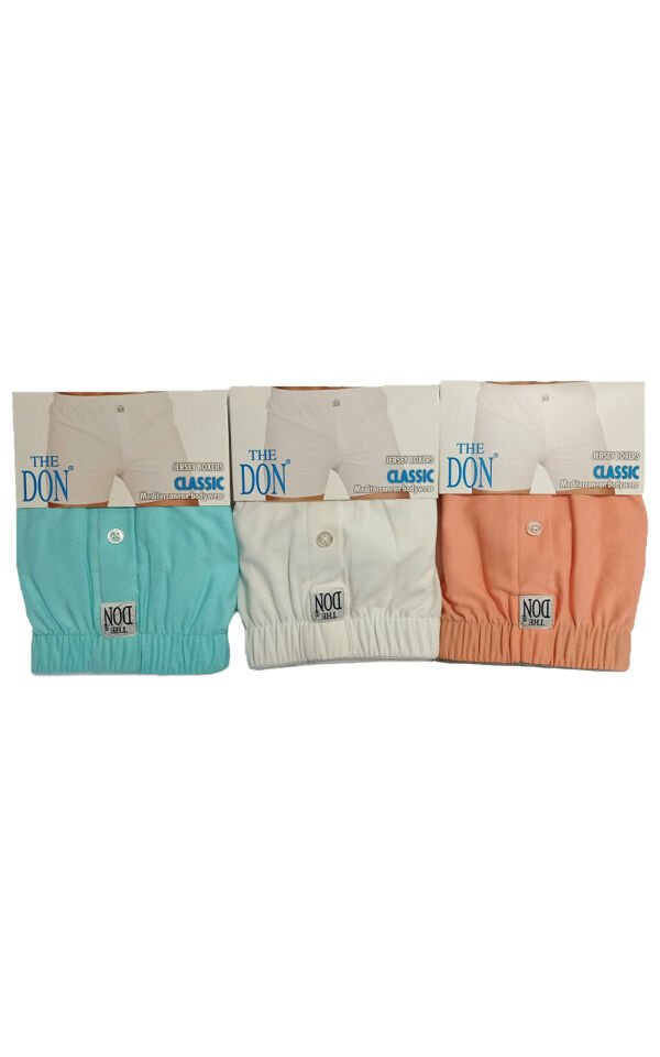 The DON Jersey Penye-Örme Erkek Boxer 3'lü Paket 3P2 (L)