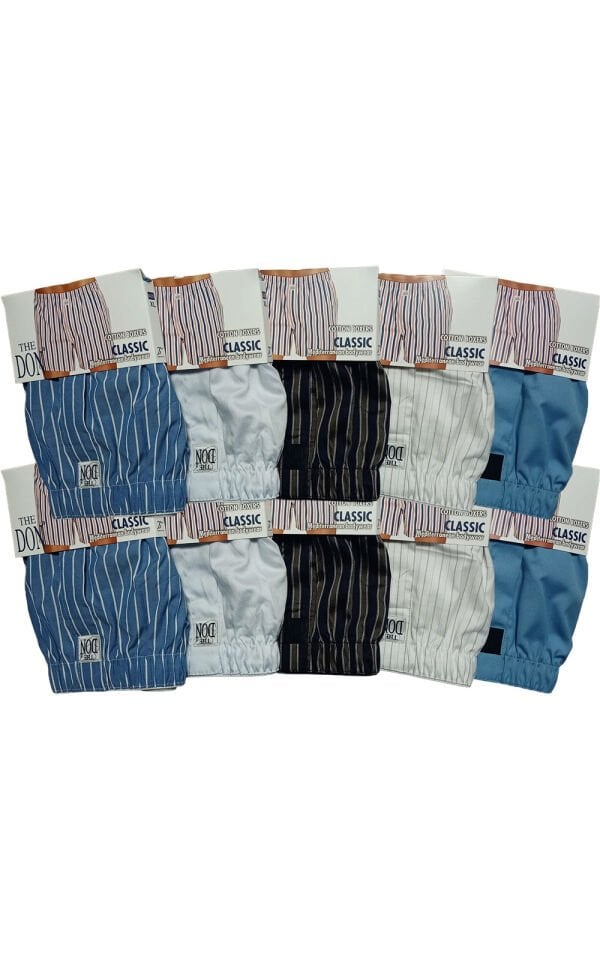 The DON Poplin Erkek Boxer 10'lu Paket 10P9 (XL)
