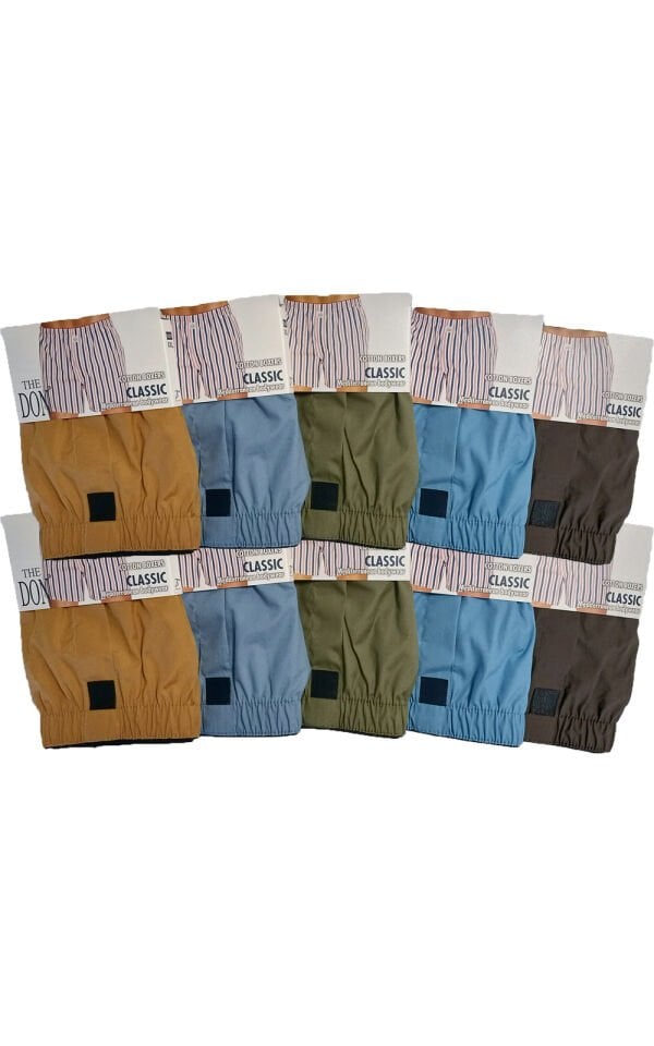 The DON Poplin Erkek Boxer 10'lu Paket 10P9 (XXL)