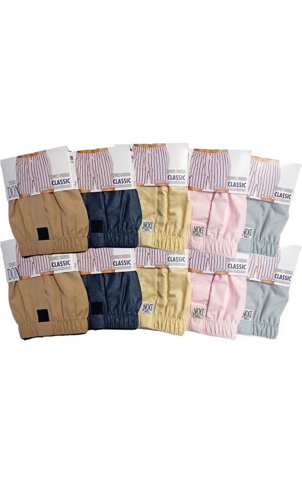 The DON Poplin Erkek Boxer 10'lu Paket 10P7 (3XL)