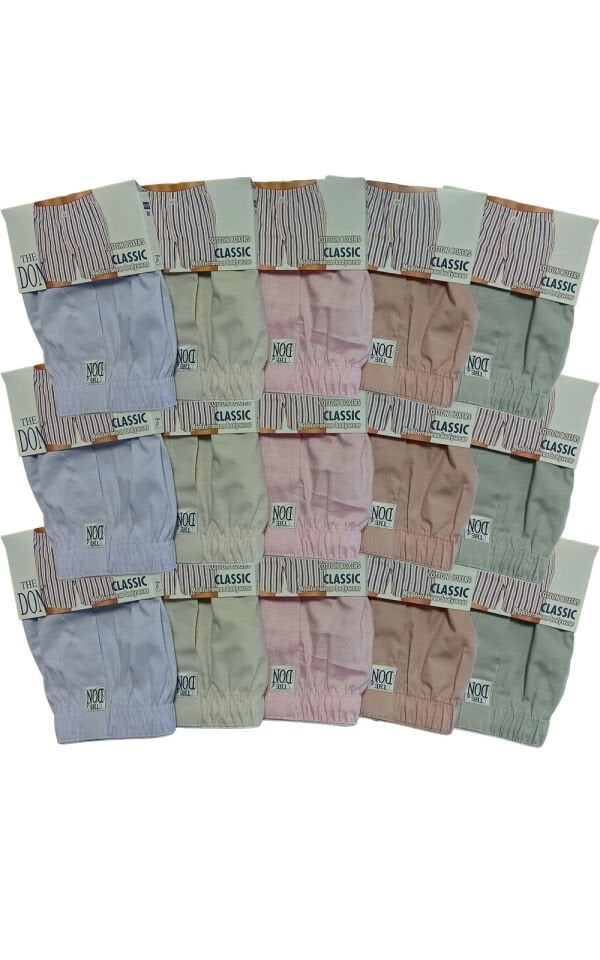 The DON Poplin Erkek Boxer 15'li Paket 15P9 (M)