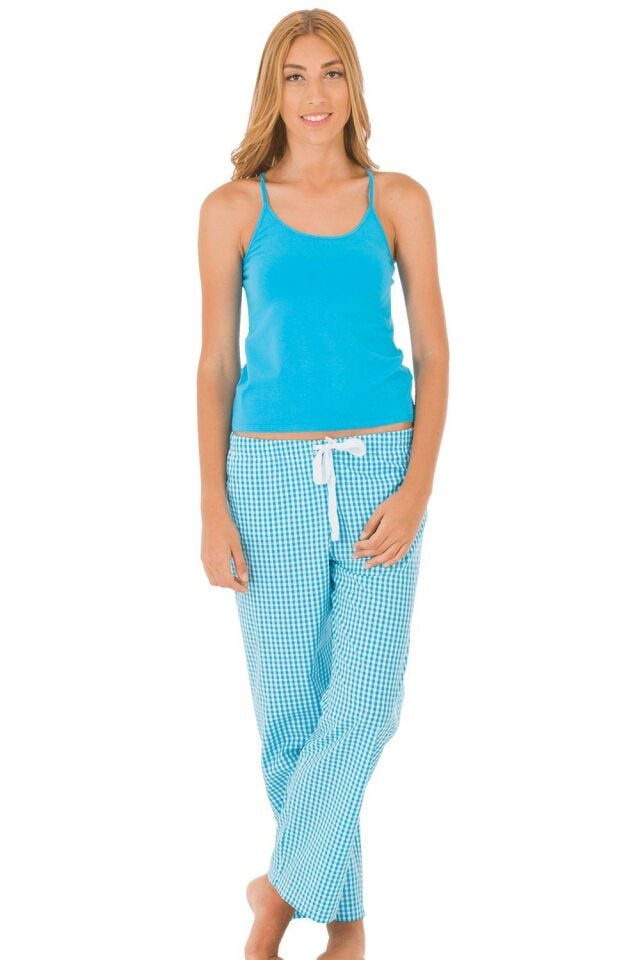 The DON Camisole İp Askılı Kadın Atlet Turkuaz