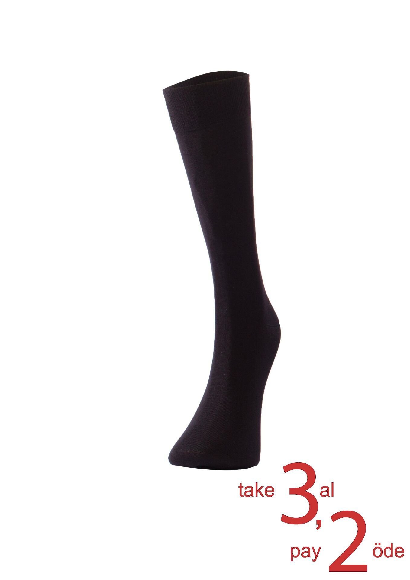 The DON Merserize Erkek Çorap Siyah