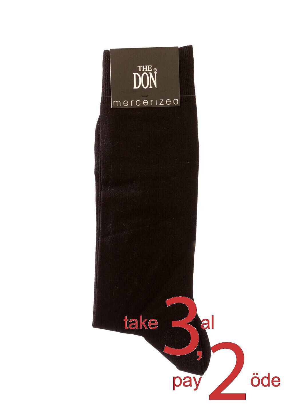 The DON Merserize Erkek Çorap Siyah