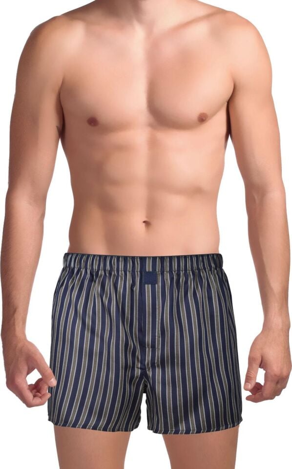 The DON Poplin Erkek Boxer Midnight Olive